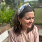 Twisted or Knot Alice band in Going For Gold Liberty of London Tana Lawn cotton - Silk & Lawn