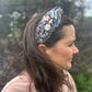 Twisted or Knot Alice band in Jude's Garden Liberty of London Tana Lawn cotton - Silk & Lawn