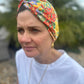 Little Susan Turban Hat - Liberty of London Ellis Garden yellow floral print - Silk & Lawn