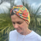 Little Susan Turban Hat - Liberty of London Ellis Garden yellow floral print - Silk & Lawn