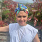 Ladies Turban Hat - Liberty of London Lines Ballet graphic print - Silk & Lawn
