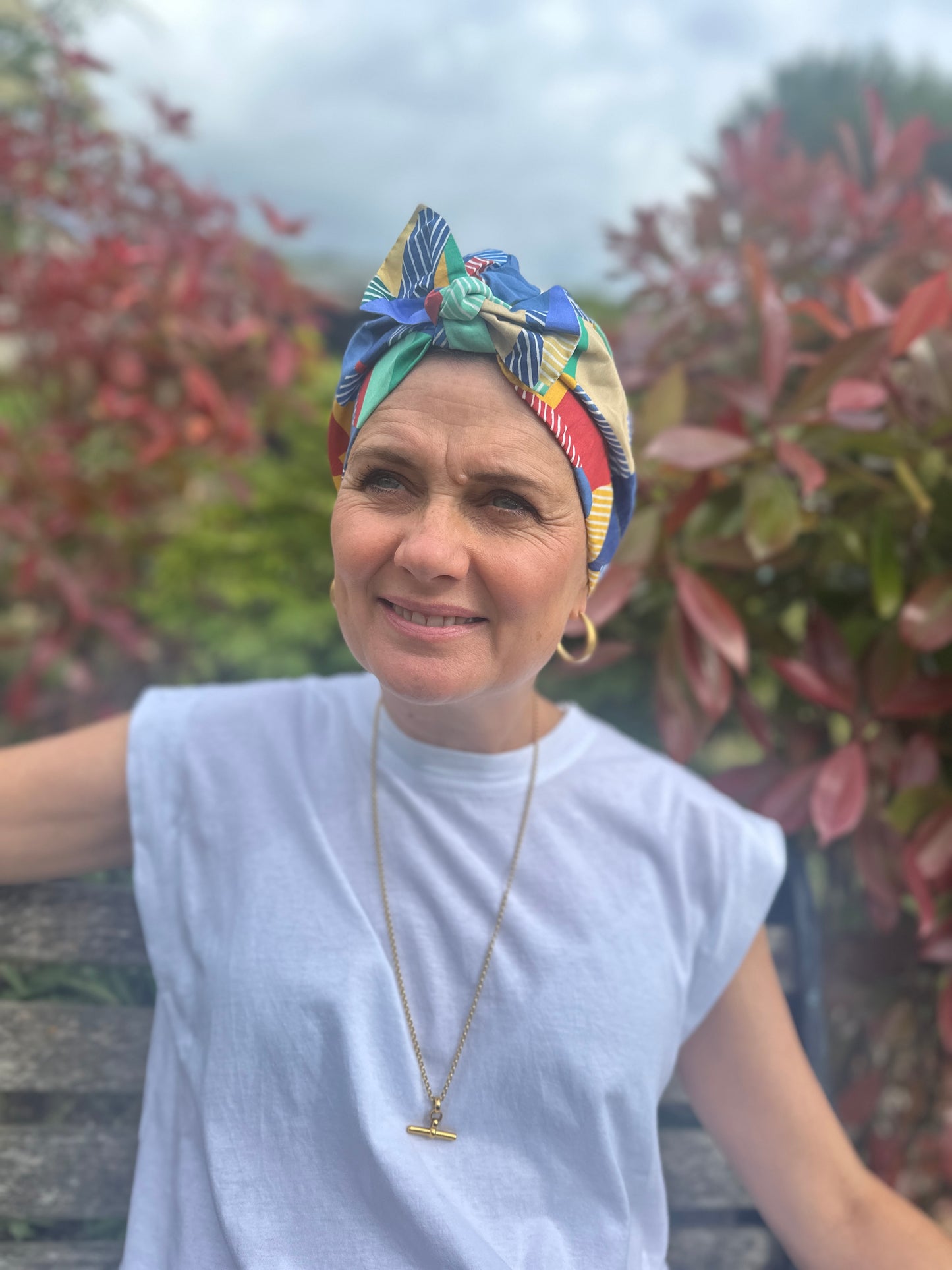 Ladies Turban Hat - Liberty of London Lines Ballet graphic print