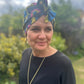 Ladies Turban Hat - Liberty of London Betsy Shadow in yellow mustard print - Silk & Lawn