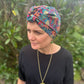 Ladies Turban Hat - Liberty of London Pineapple Paisley bright (SMALL) - Silk & Lawn
