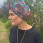 Ladies Turban Hat - Liberty of London Pineapple Paisley bright (SMALL) - Silk & Lawn