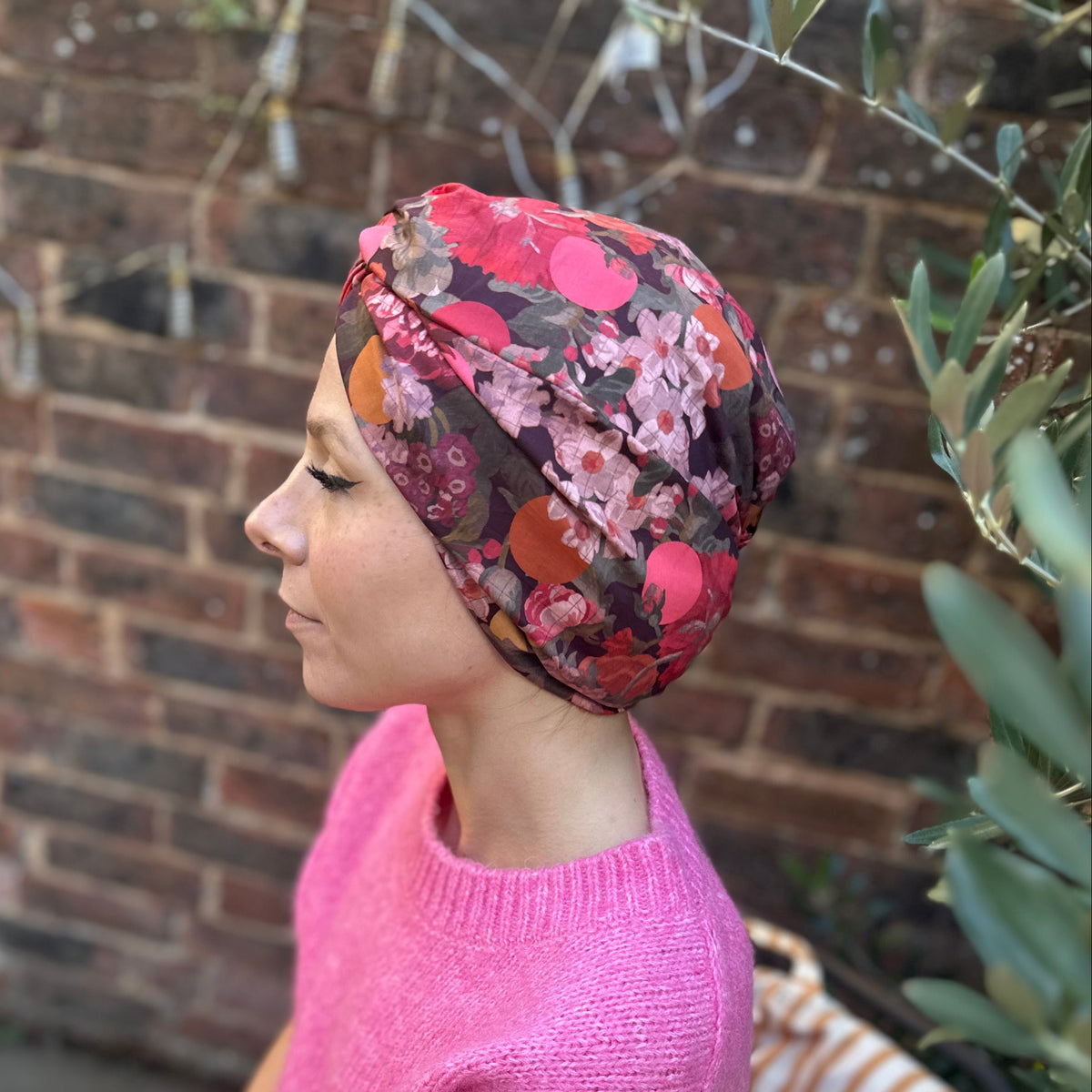 Little Susan Turban Hat - Myrtle & Mary Tana Lawn Cotton - Silk & Lawn