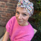 Ladies Turban Hat - Liberty Floral Cottage Garden -  Tana Lawn™ Cotton