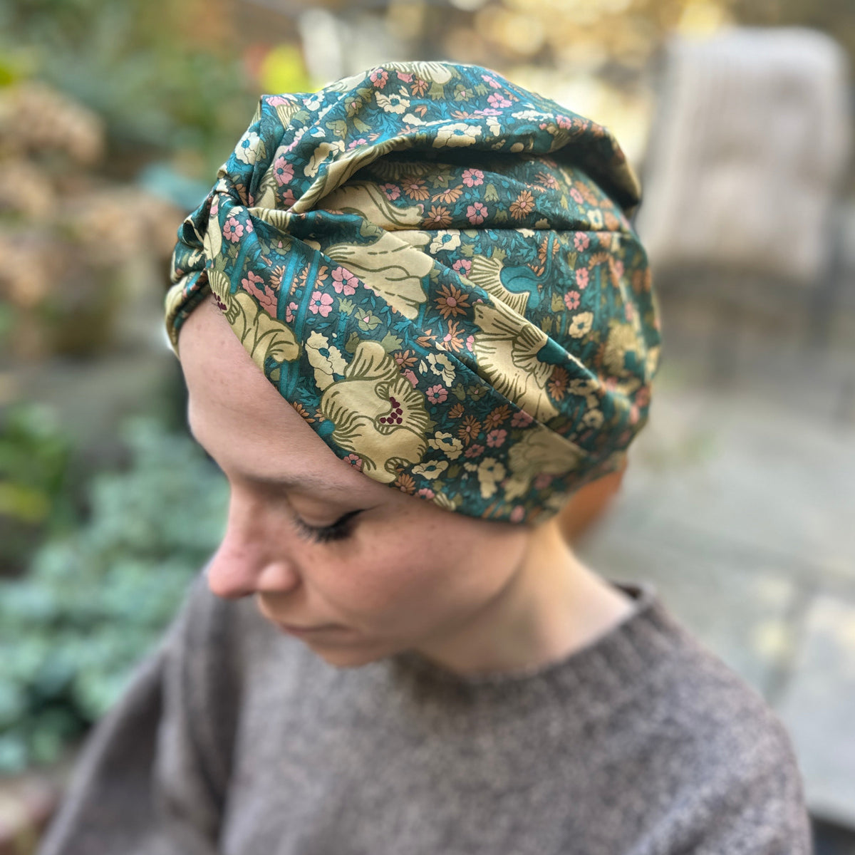 Little Susan Turban Hat - Liberty Clementina Daisy Tana Lawn™ cotton