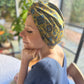 Little Susan Turban Hat - Vintage Liberty Mustard Yellow Paisley - Varuna Wool
