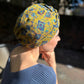 Little Susan Turban Hat - Vintage Liberty Mustard Yellow Paisley - Varuna Wool