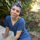 Ladies Turban Hat - classic William Morris Strawberry thief by Liberty London- Lantana cotton & wool blend