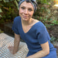 Ladies Turban Hat - classic William Morris Strawberry thief by Liberty London- Lantana cotton & wool blend