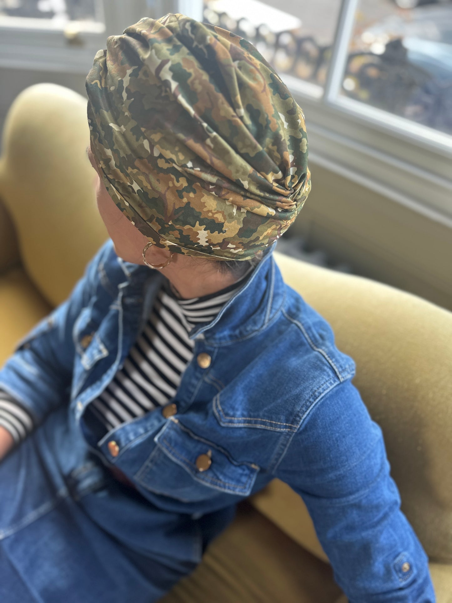 Little Susan Turban Hat - Liberty of London Woodland Canopy A Liberty Odyssey print