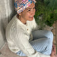 Luxury Silk Turban & Head wrap - Liberty of London Artist Pink Pavilion printed silk satin - Silk & Lawn