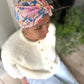 Luxury Silk Turban & Head wrap - Liberty of London Artist Pink Pavilion printed silk satin - Silk & Lawn