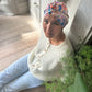 Luxury Silk Turban & Head wrap - Liberty of London Artist Pink Pavilion printed silk satin - Silk & Lawn