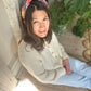 Luxury Silk & Wool Blend Twisted or Knot Alice band in Liberty of London Satsuki in Red - Silk & Lawn