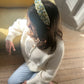 Twisted or Knot Alice band in Green Mitsi Liberty of London Tana Lawn cotton (TWISTED) - Silk & Lawn