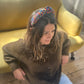 Luxury Silk Twisted or Knot Alice band in Bright Jewel Liberty of London Silk Satin