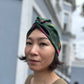 Little Susan Twisted Silk Turban & Head wrap - Liberty of London Green Betsy Shadow print in Belgravia Silk Satin - Silk & Lawn