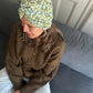Little Susan Turban Hat - Liberty of London Green Mitsi (MEDIUM) - Silk & Lawn