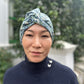 Little Susan Turban Hat - Blue Thorpe Floral Liberty of London - Silk & Lawn
