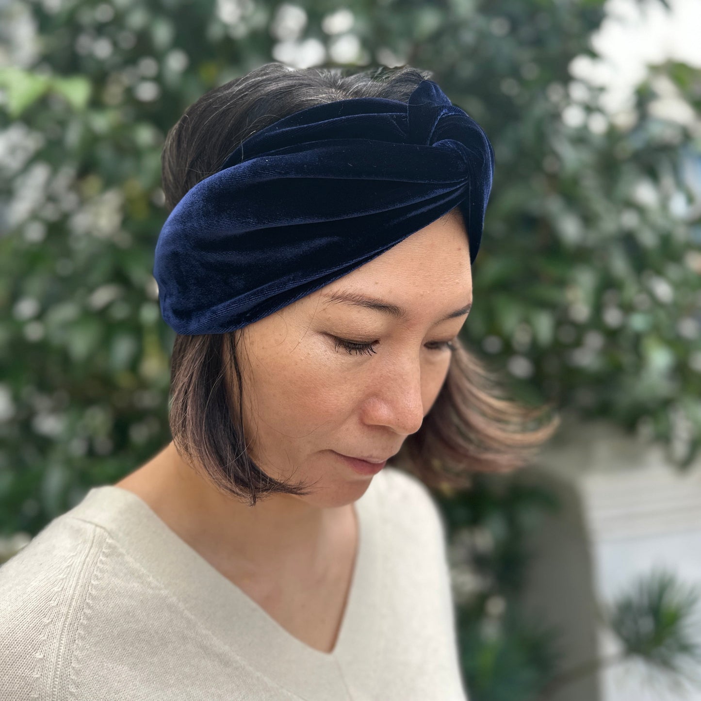 Silk Velvet Twisted Turban Headband in Various colours