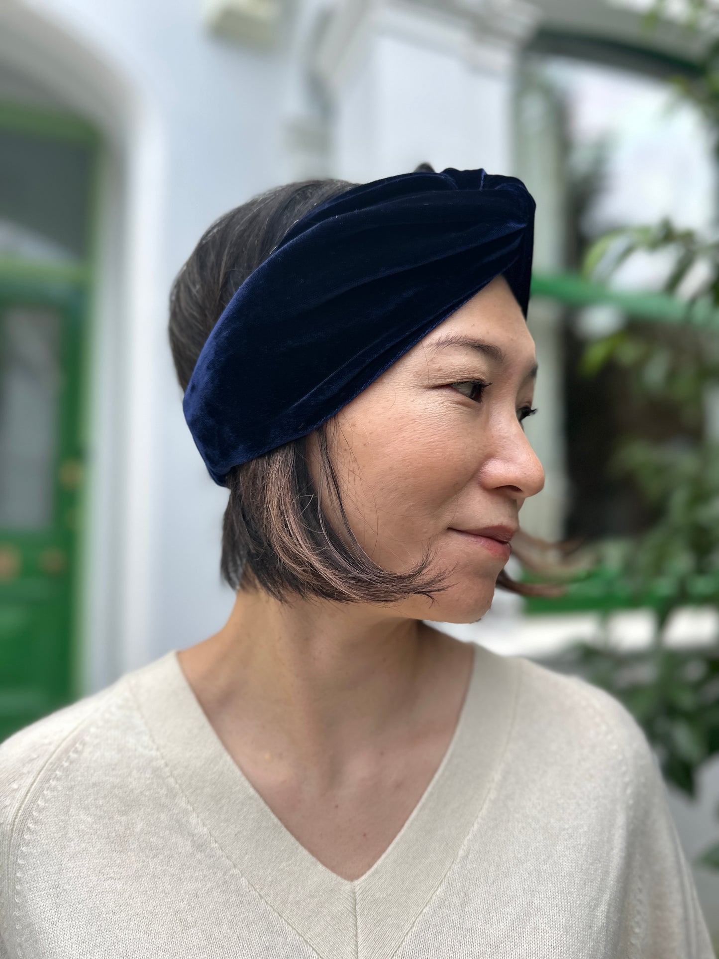 Silk Velvet Twisted Turban Headband in Various colours