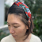 Twisted Alice Headband - Liberty of London Red Osterley print - Silk & Lawn