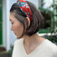 Twisted Alice Headband - Liberty of London Red Osterley print - Silk & Lawn