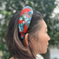 Twisted Alice Headband - Liberty of London Red Osterley print - Silk & Lawn