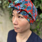 Ladies Turban Hat - Red Osterley Liberty print (MEDIUM) - Silk & Lawn