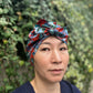 Ladies Turban Hat - Red Osterley Liberty print (MEDIUM) - Silk & Lawn