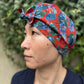 Ladies Turban Hat - Red Osterley Liberty print (MEDIUM) - Silk & Lawn
