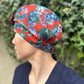 Ladies Turban Hat - Red Osterley Liberty print (MEDIUM) - Silk & Lawn