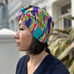 Little Susan Turban Hat -in Vintage Rainbow Ikat Liberty print in Varuna Wool (MEDIUM) - Silk & Lawn