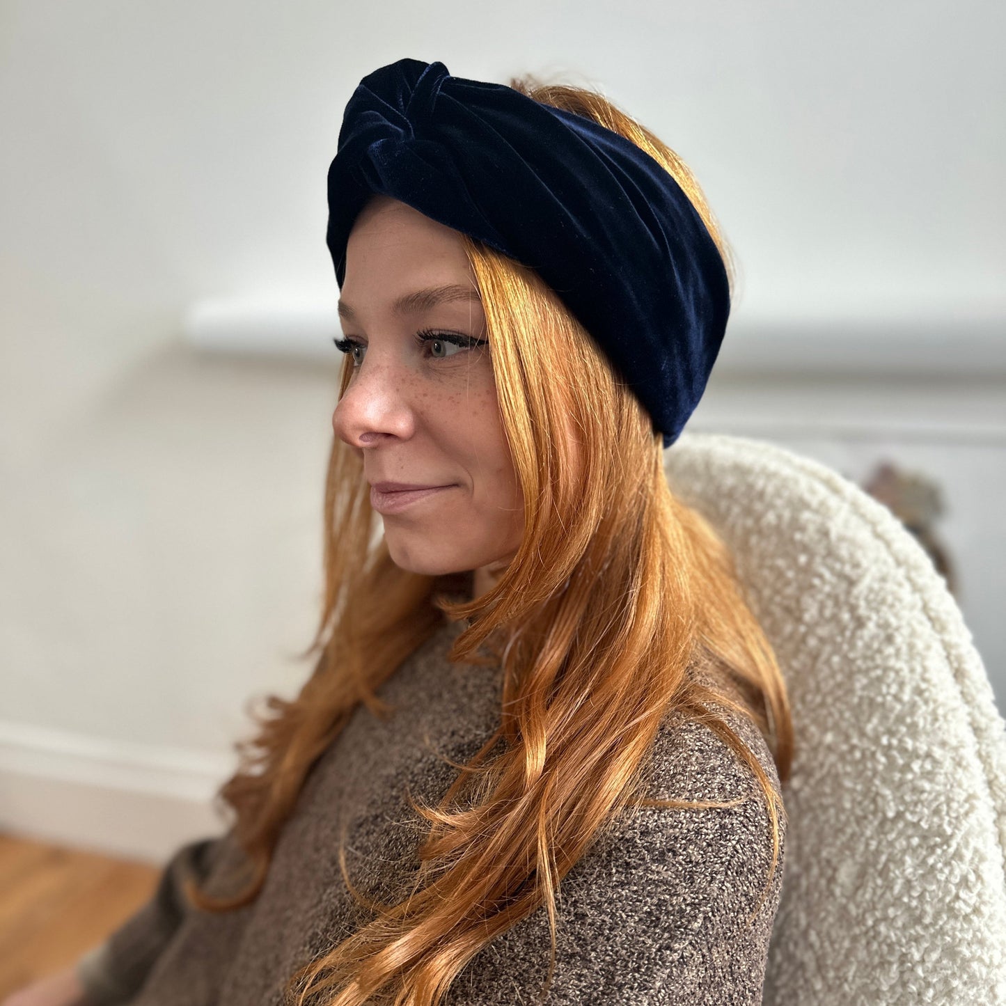 Silk Velvet Twisted Turban Headband in Various colours