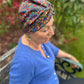 Little Susan Twisted Silk Turban & Head wrap - Liberty of London Jewel print in  Belgravia Silk Satin - Silk & Lawn