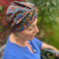 Little Susan Twisted Silk Turban & Head wrap - Liberty of London Jewel print in  Belgravia Silk Satin - Silk & Lawn