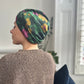 Little Susan Twisted Silk Turban & Head wrap - Liberty of London Green Betsy Shadow print in Belgravia Silk Satin - Silk & Lawn