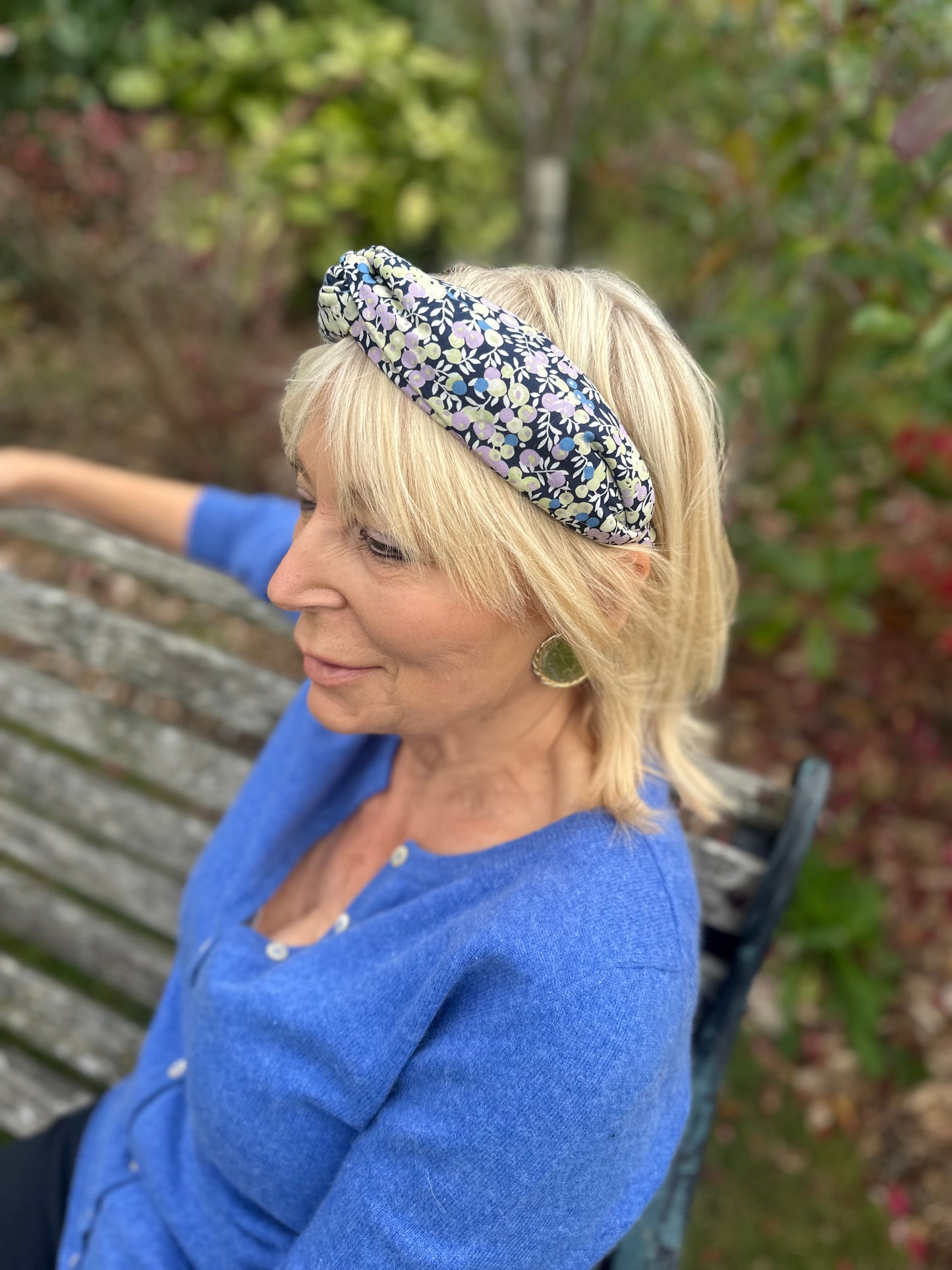 Twisted Alice Headband - Liberty of London Purple Wiltshire