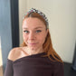 Classic Knot Headband - Liberty of London Black and Red Floral print
