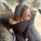 Classic Knot Headband - Liberty of London Black and Red Floral print