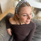 Classic Knot Headband - Liberty of London Black and Red Floral print