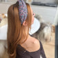 Twisted Turban headband in Purple Adriatic Liberty of London Lantana - Silk & Lawn