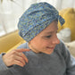 Ladies Turban Hat - Liberty of London Classic Blue Poppy floral print (LARGE) - Silk & Lawn