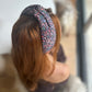 Twisted Turban headband in Purple Adriatic Liberty of London Lantana - Silk & Lawn