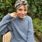 Ladies Turban Hat - Brown Winter Ilanthe William Morris Liberty of London - Silk & Lawn