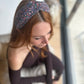 Twisted Turban headband in Purple Adriatic Liberty of London Lantana - Silk & Lawn