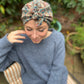 Ladies Turban Hat - Brown Winter Ilanthe William Morris Liberty of London - Silk & Lawn
